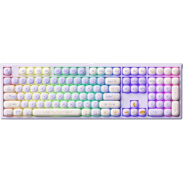 Akko MonsGeek MG108B Magic Lop Bunny 6975351385684 Fialová