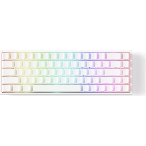 Akko MonsGeek FUN68 HE Akko Flash bezdrátová (US) bílá Bílá