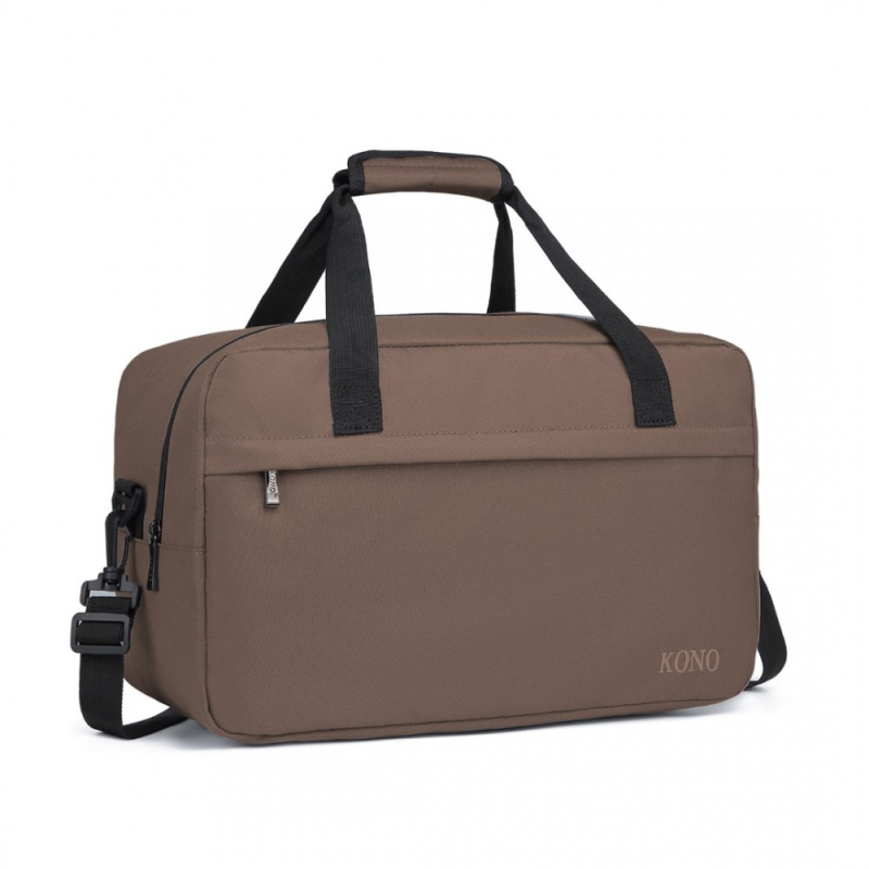 Kono E1960M Cestovní taška Hnědá 40cm 17L