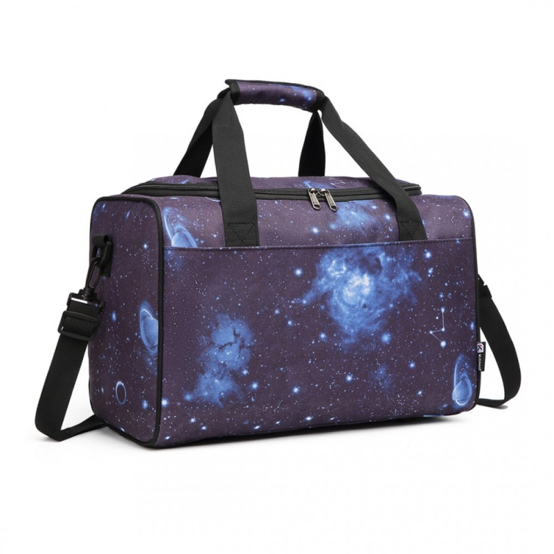 Kono E2016S Cestovní taška Modrá Galaxy blue 40cm