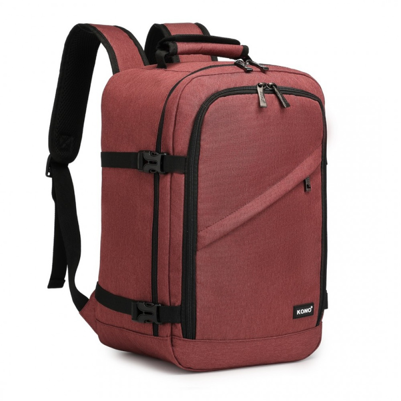 KONO Batoh na notebook 15.6" Červený 40cm 20L