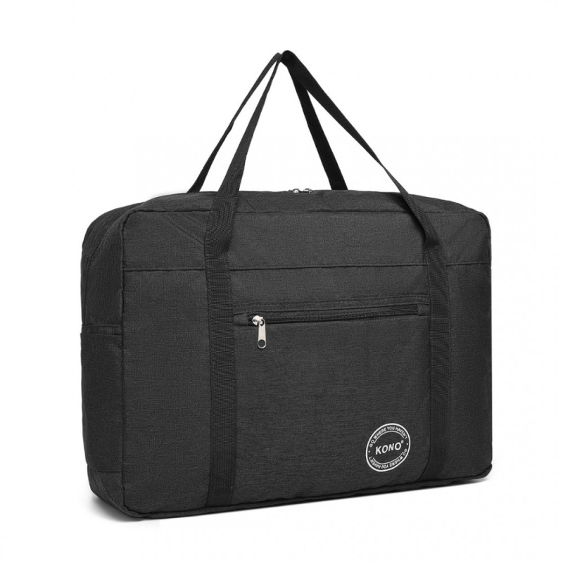 Kono EQ2308 Cestovní taška skládací Černá 45cm Voděodolná