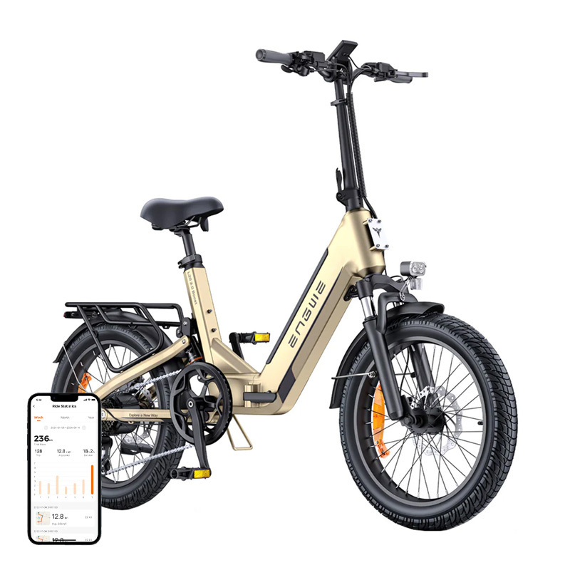Engwe L20 3.0 Boost skládací elektrické kolo 250 W 16" zlaté