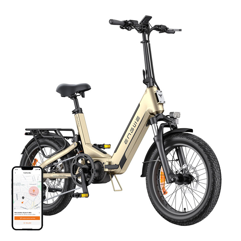 Engwe L20 3.0 pro skládací městské elektrokolo 20" zlaté