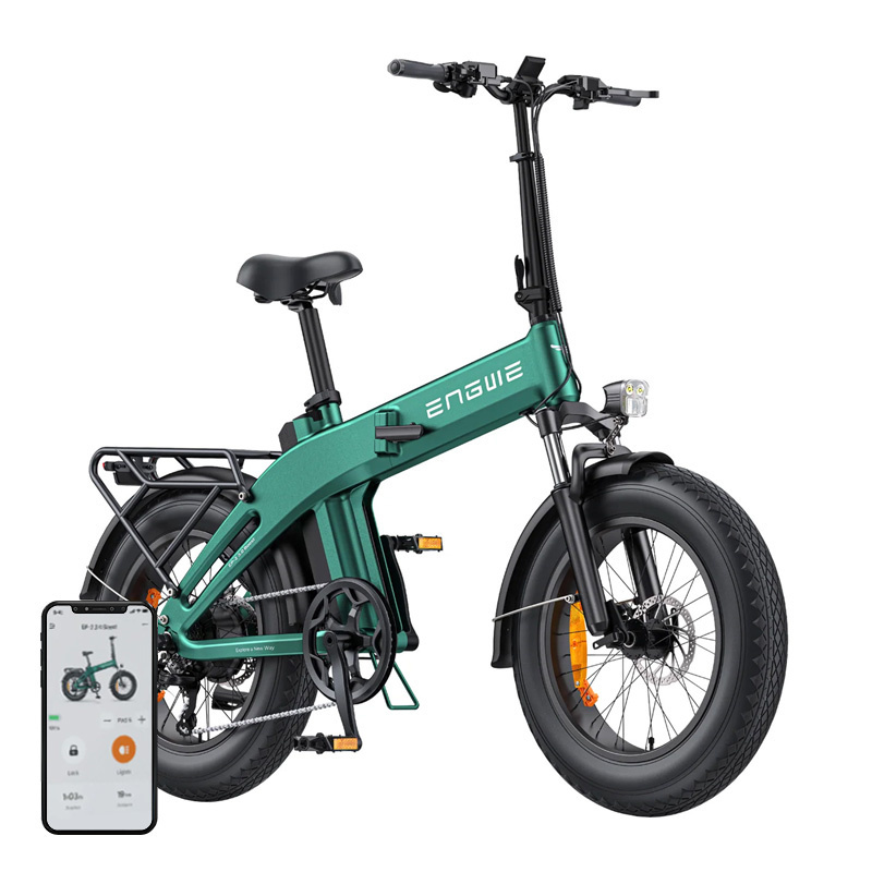 Engwe ep-2 3.0 boost skládací elektrické kolo 250 w 20" zelené
