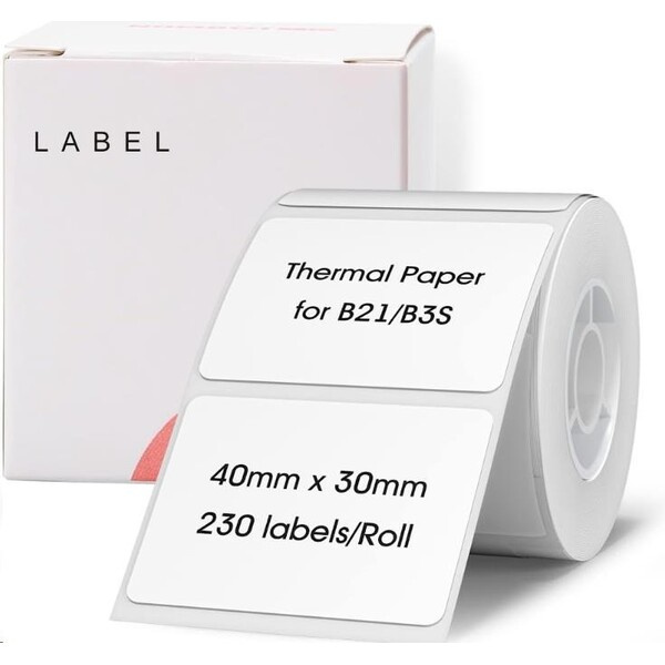 Niimbot štítky R 40x20mm 320ks pro B21, B21S, B3, B1S bílé