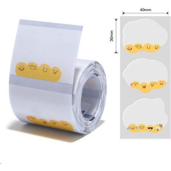 Niimbot štítky T 41x31mm 220ks pro B21, B21S, B3, B1S Emoji