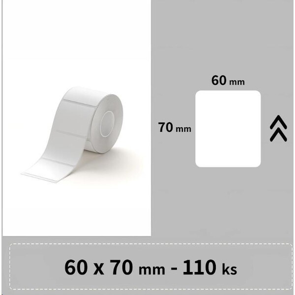 Niimbot štítky T 60x70mm 110ks pro B3S bílé