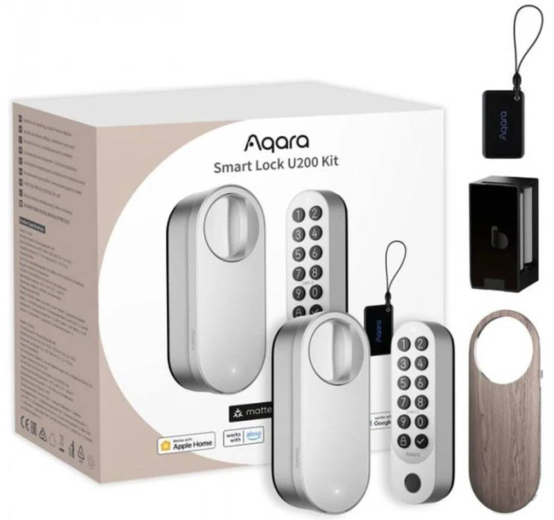 AQARA Smart Lock U200 Kit (EL-D02DS) stříbrný Stříbrná