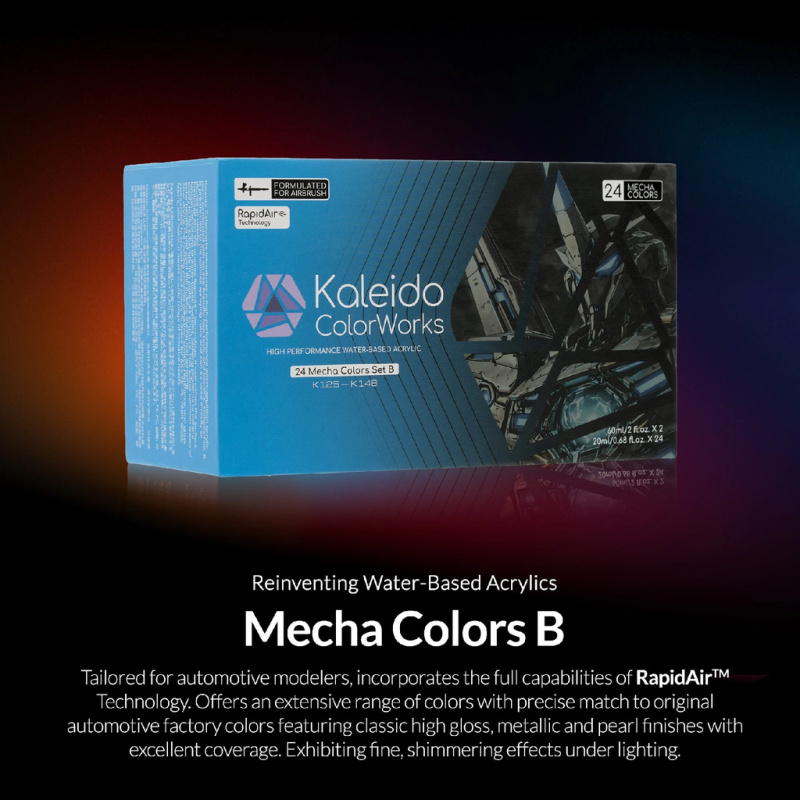 Gaahleri Kaleido ColorWorks 24 Mecha Colors Set B - sada 24 barev (Gaahleri)