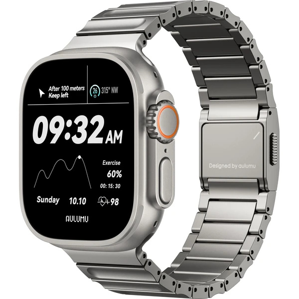 Aulumu C01 Hi-Per Titanium Alloy řemínek Apple Watch Ultra Titanium