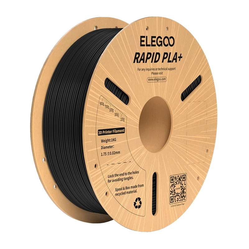 Filament pro 3D tisk ELEGOO Rapid PLA+ černý