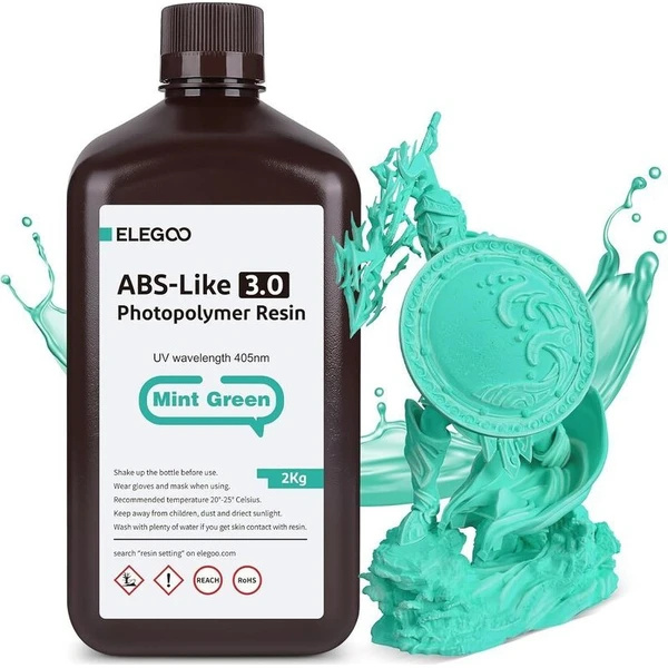 ELEGOO ABS-like Resin V3.0 2 kg mátově zelená Mátově zelená
