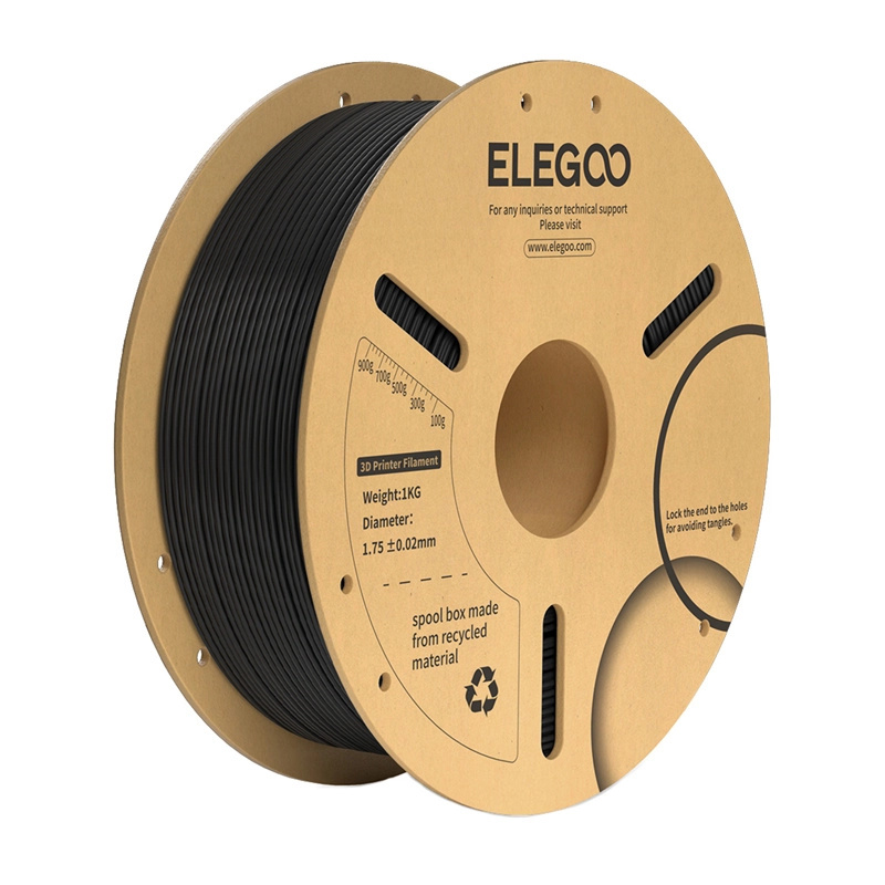 Elegoo PLA+ 1,75 mm 1 kg Černá