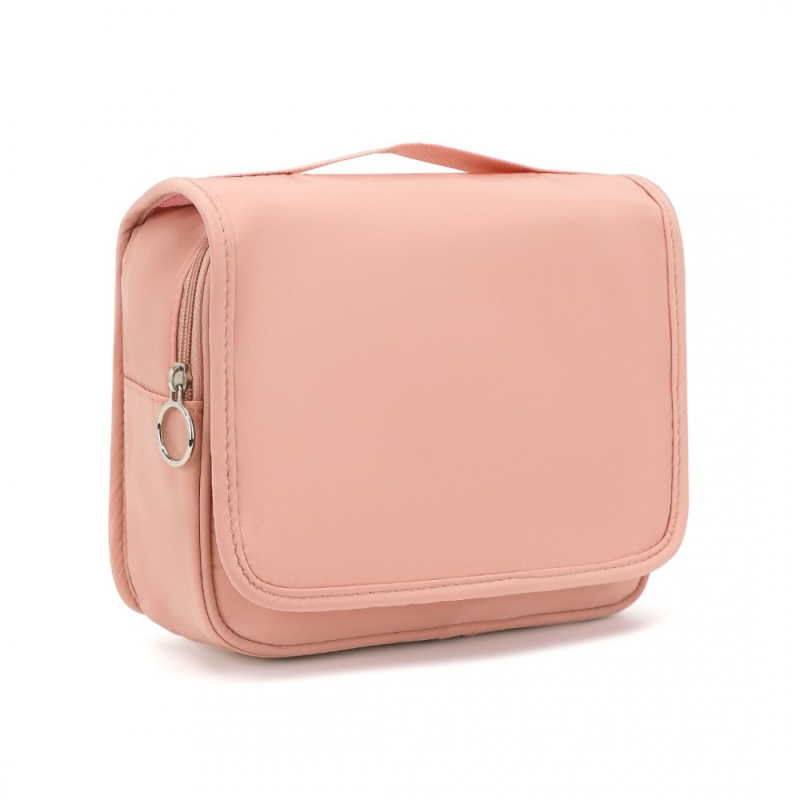 KONO 2342 Kosmetická taška Růžová/Tělová na pověšení 3,5L