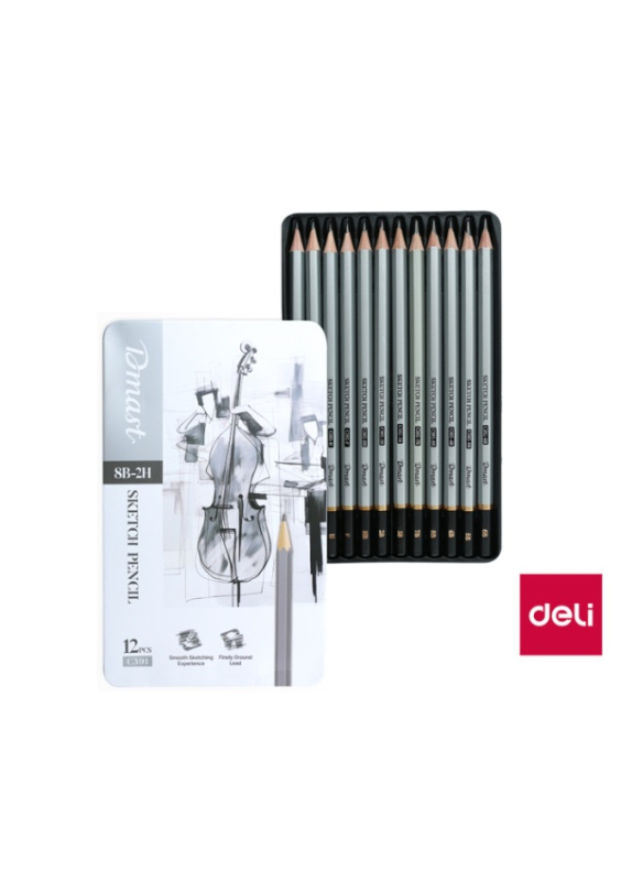 Tužka technická lakovaná 12ks Dmast DELI EC391 DELI