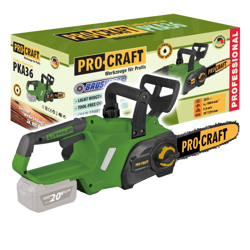 Procraft PKA36 20V - akumulátorová ruční pilka (bez akumulátoru a nabíječky)