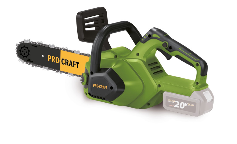 Procraft PKA38 20V - akumulátorová řetězová pila (bez akumulátoru a nabíječky)