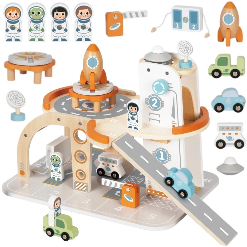 Dřevěná kosmická stanice TOOKY TOY