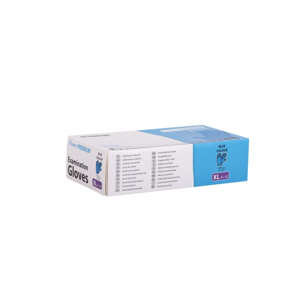 Batist Medical Batist Flower Premium Rukavice nitrilové, bezpudr., AQL 1,5 -100ks, modré, nesterilní Velikost: XL
