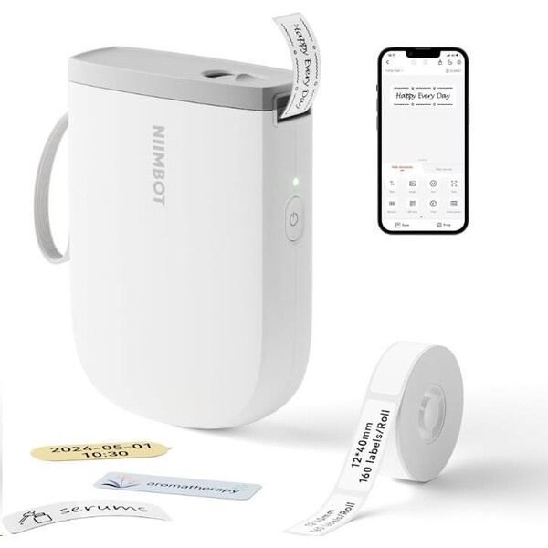 Niimbot tiskárna štítků D11-H Smart bílá + role štítků 160 ks