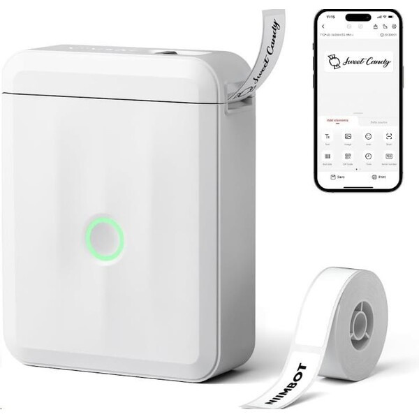 Niimbot tiskárna štítků D110-M Smart bílá + role štítků 160 ks