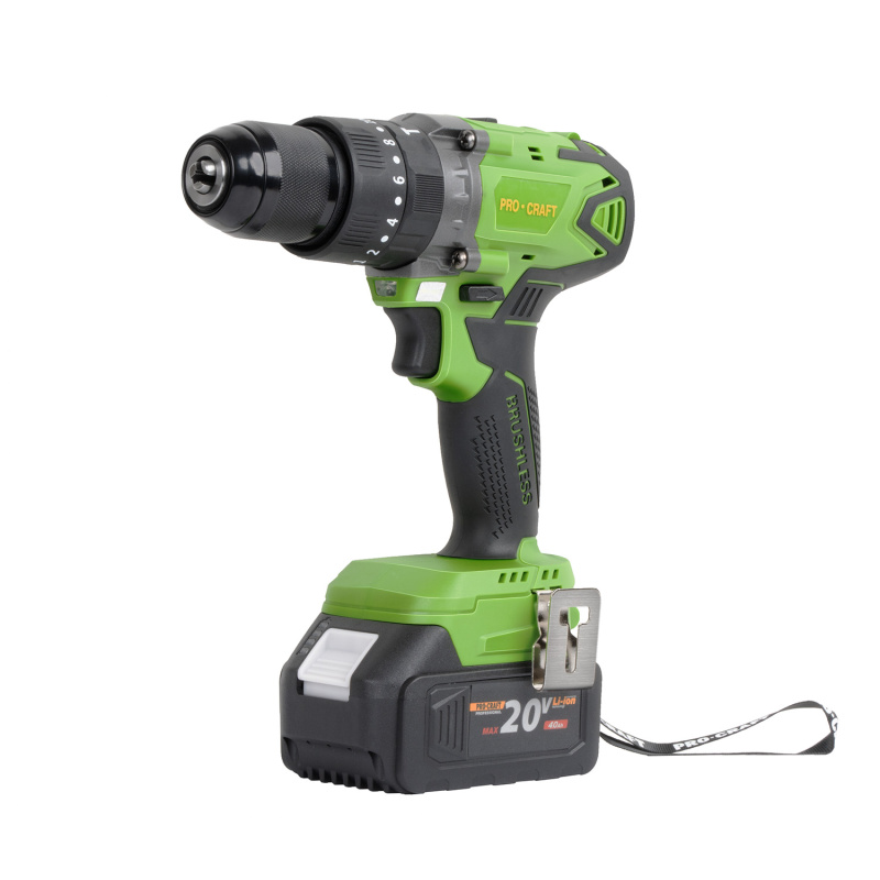 Procraft PA18BLbb 20V - akumulátorový vrtací šroubovák s příklepem (bez akumulátoru a nabíječky))