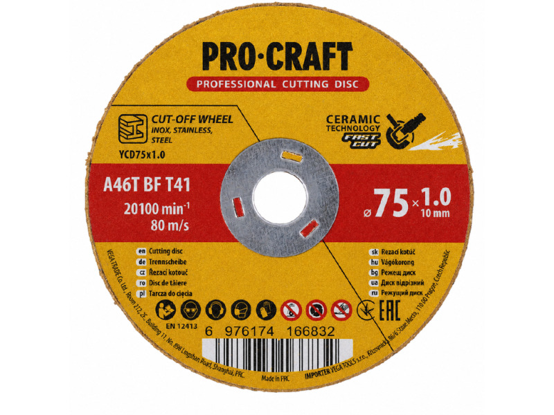 Procraft YCD75x1.0 Turbo - diamantový řezný kotouč
