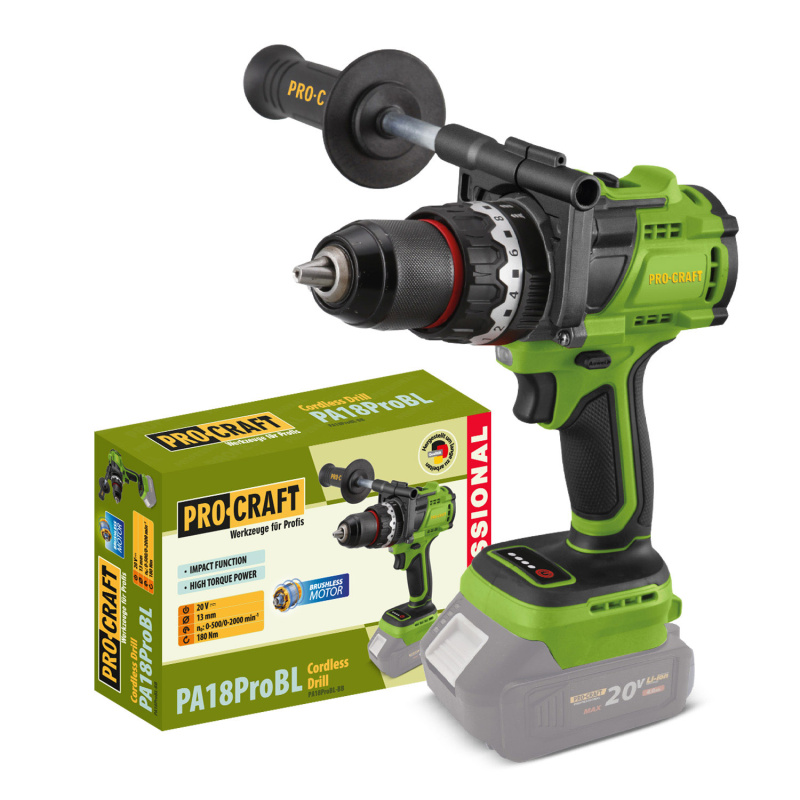 Procraft PA18ProBL 20V - akumulátorový šroubovák (bez akumulátoru a nabíječky)