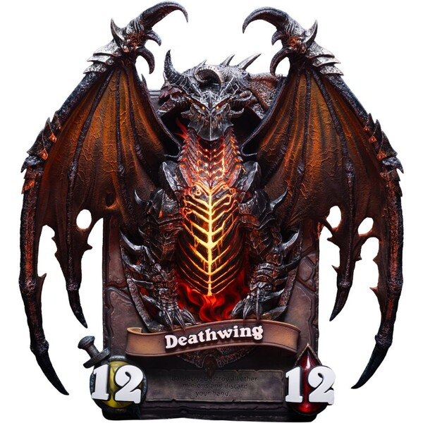 Soška HEX Collectibles Blizzard: Hearthstone - Deathwing 3D Art Frame Vícebarevná