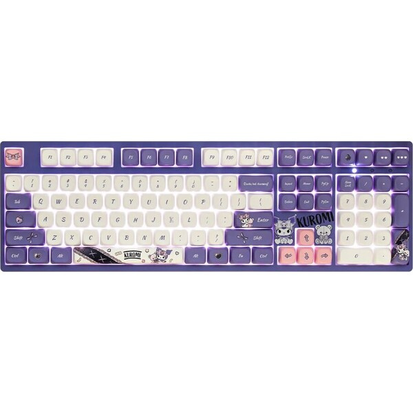 Akko x Kuromi 3108 V3 Akko Frost Pink klávesnice (US) fialová