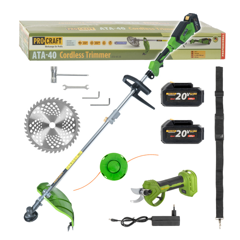 PROCRAFT Aku křovinořez a aku nůžky SATA-40/ES30Libb | SATA-40/ES30Libb
