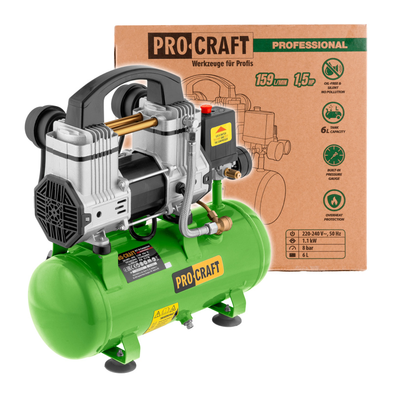 Procraft AC7 | AC7 - bezolejový kompresor