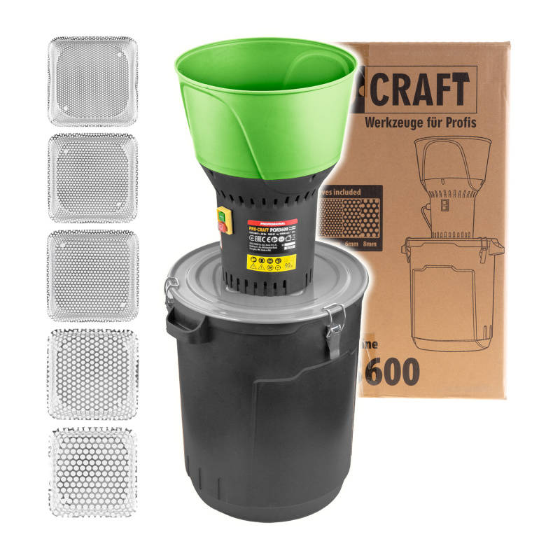 Procraft PCM3600 - elektrický šrotovník na obilí