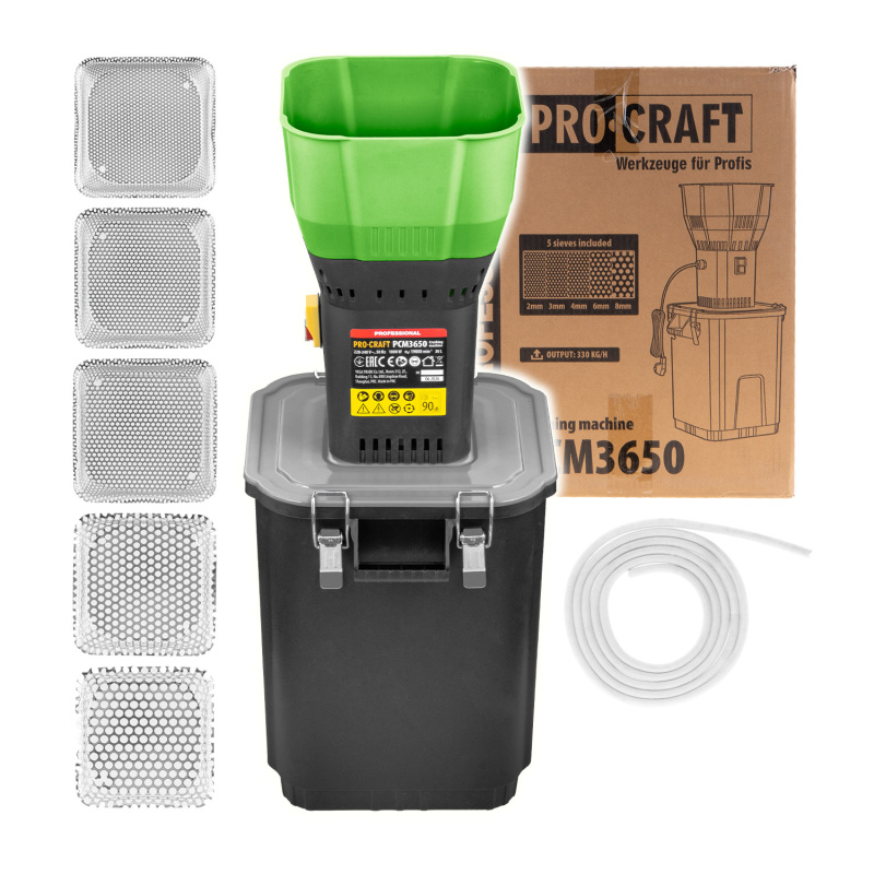 Procraft PCM3650 - elektrický šrotovník na obilí