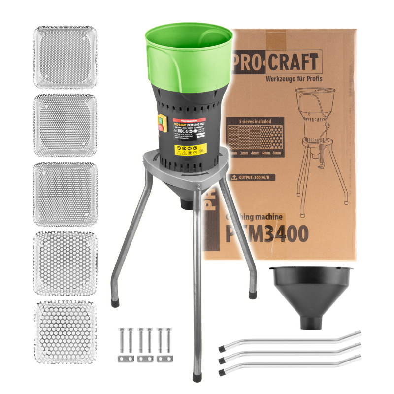 Procraft PCM3400 - elektrický šrotovník na obilí