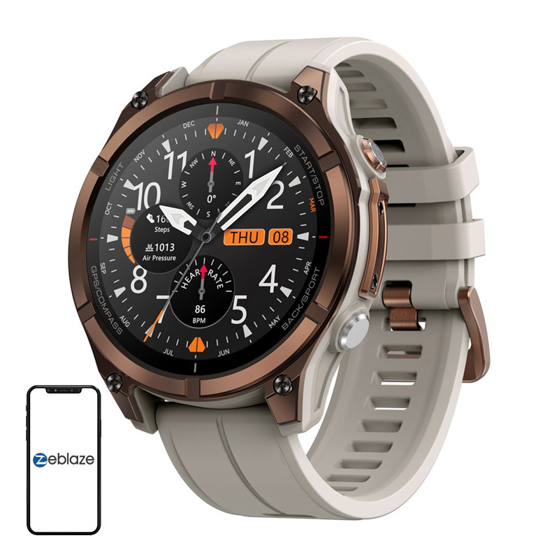 Chytré hodinky Zeblaze Stratos 4 Pro (hnědé)