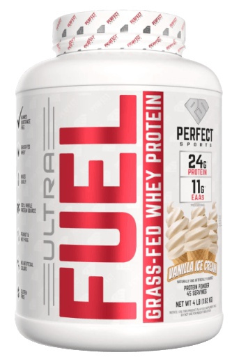 Perfect Sports Ultra Fuel Grass Fed Whey Protein 1820 g - vanilková zmrzlina