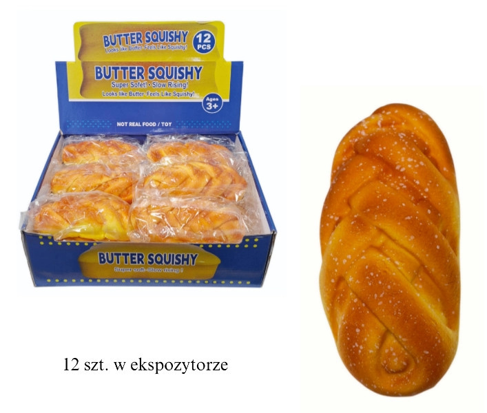 Antistresový mačkací squishy – chałka - 1 kus