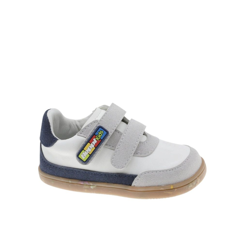 Dětské Barefoot Tenisky BEPPI SAPATO CASUAL BABY bílo šedé - 21  57  129