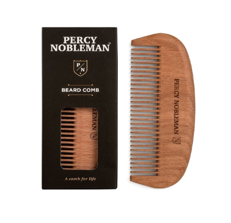 Percy Nobleman Beard Comb dřevěný hřeben na vousy 1 ks