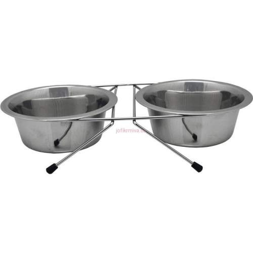 Dvojmiska nerezová 2x1400ml