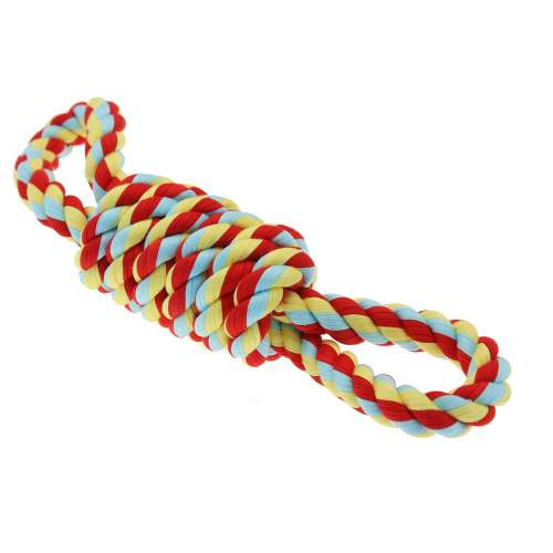 Happy Pet Hračka textil přetahovadlo Twist-Tee HP (35×10×8 cm)