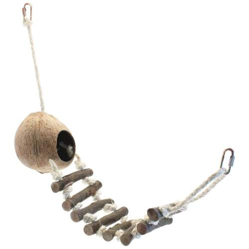 Závěsné odpočívadlo Small Animal Hammock Hideaway – Přírodní hřiště s kokosem