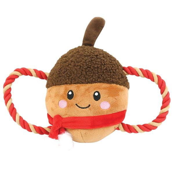 Happy Pet Hračka plyš vánoč. Chestnut s provazem HP