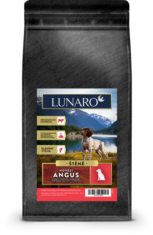 Lunaro Meadow Angus Puppy 2kg - Hovězí Angus s batáty