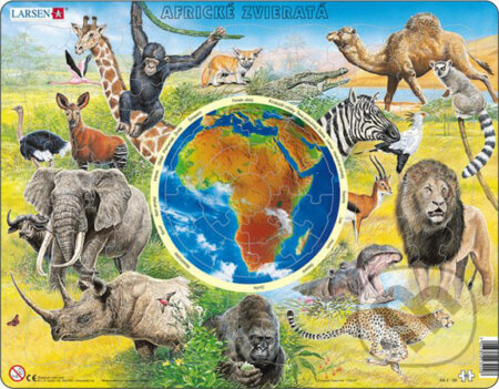 Africké zvieratá AW2 - puzzle z kategorie Naučné puzzle