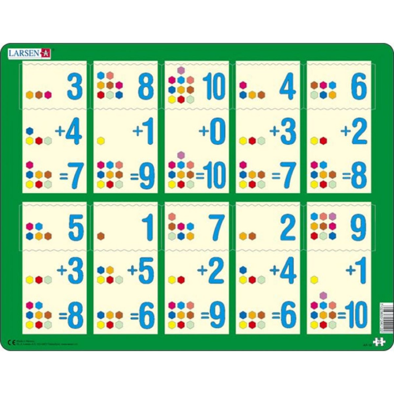 Larsen puzzle sčítání do deseti