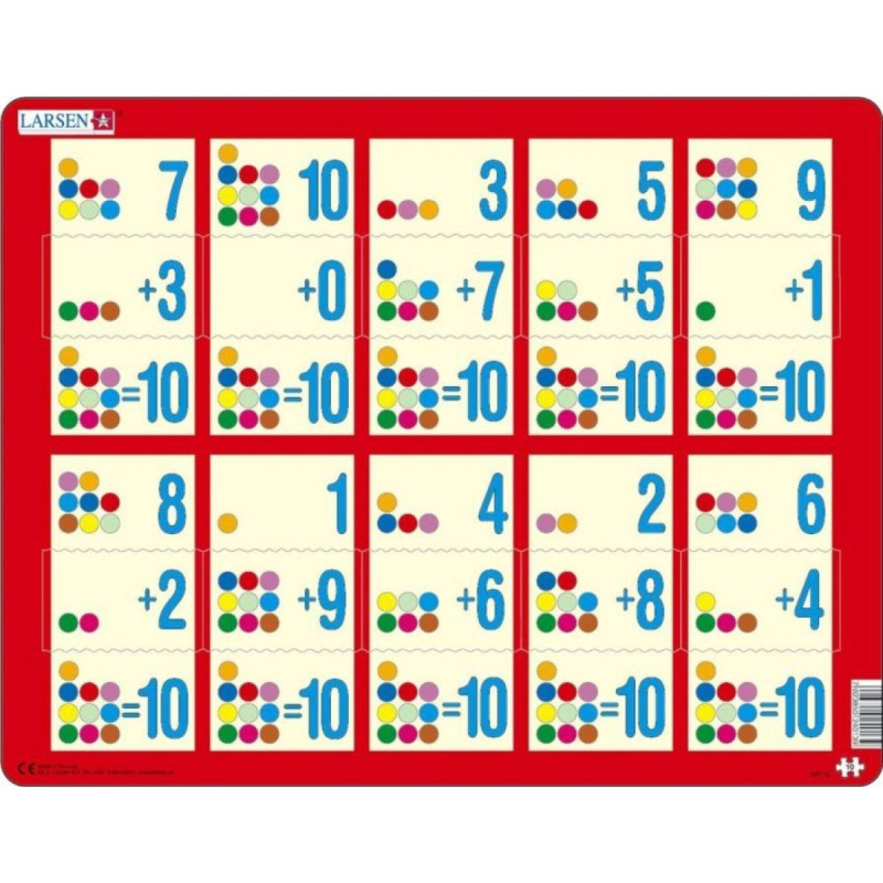 Larsen Vzdělávací Sčítání do deseti III 10 dílků