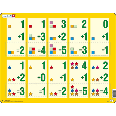Larsen vzdělávací puzzle sčítání do pěti